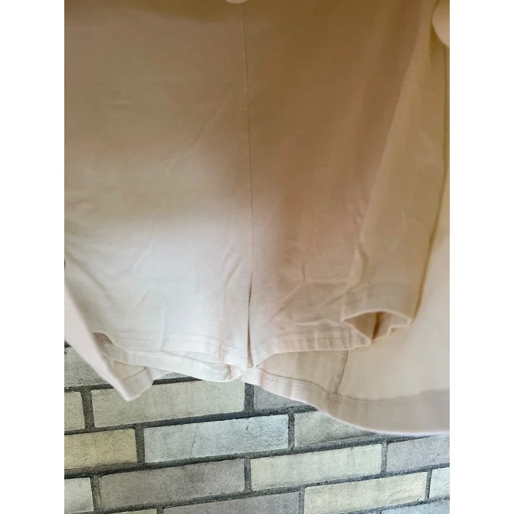 American Eagle Cream Ribbed Strapless Mini Dress Built In Shorts Romper XL - Picture 4 of 7